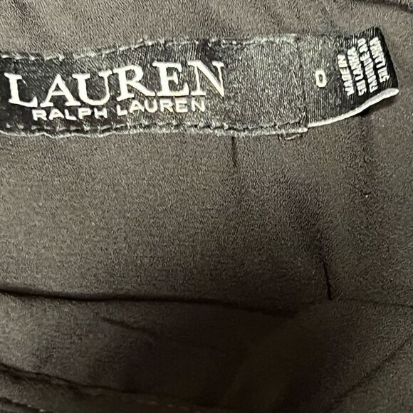 Lauren Ralph Black Label Striped Crinkle Georgette Maxi Skirt Macy's Sz 0 - Picture 5 of 7